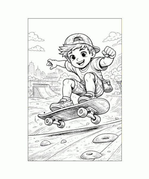 Ausmalbild Jungs 039