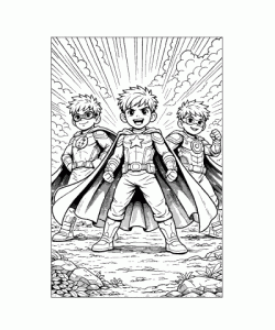 Ausmalbild Jungs 045