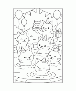 Ausmalbild Katze 032