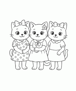 Ausmalbild Katze 037