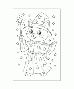 Ausmalbild Katze 059