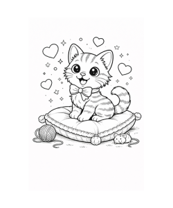 Ausmalbild Katze 081