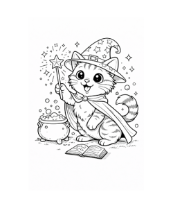 Ausmalbild Katze 086