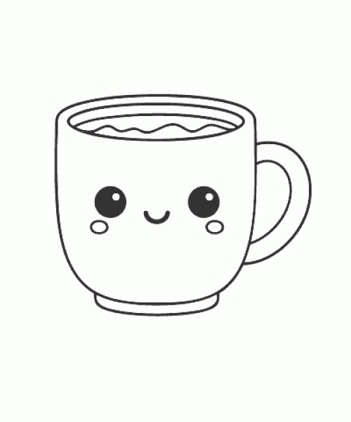 Ausmalbild Kawaii 001