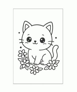 Ausmalbild Kawaii 002