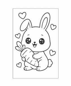 Ausmalbild Kawaii 005