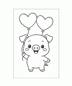 Ausmalbild Kawaii 010