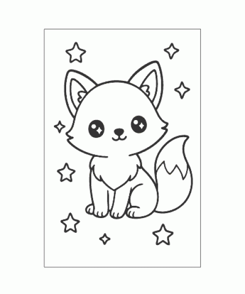 Ausmalbild Kawaii 011