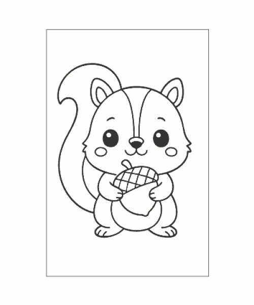 Ausmalbild Kawaii 012