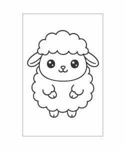 Ausmalbild Kawaii 014