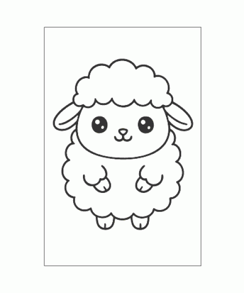 Ausmalbild Kawaii 014