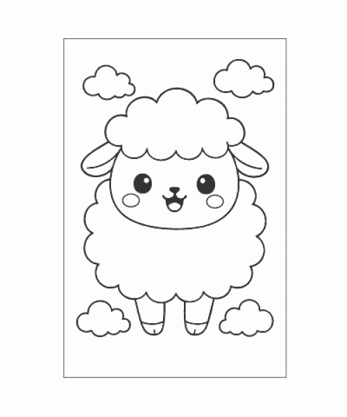 Ausmalbild Kawaii 016