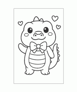 Ausmalbild Kawaii 017