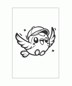 Ausmalbild Kawaii 024