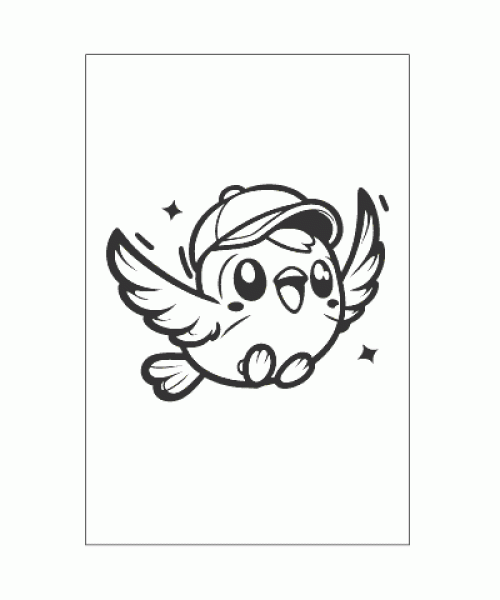 Ausmalbild Kawaii 024