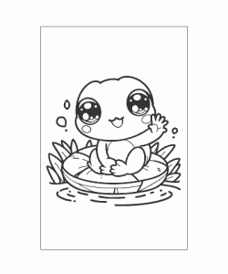 Ausmalbild Kawaii 025