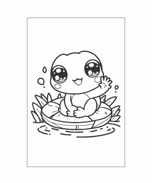 Ausmalbild Kawaii 025