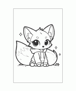 Ausmalbild Kawaii 026