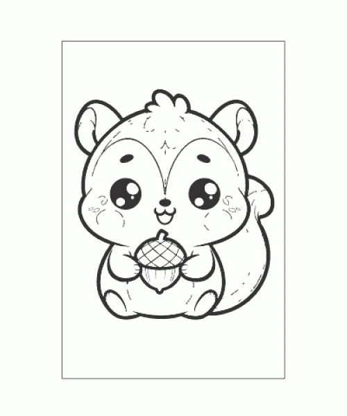 Ausmalbild Kawaii 027