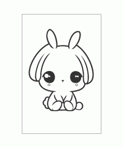 Ausmalbild Kawaii 028