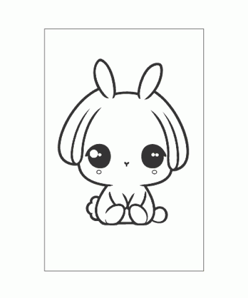 Ausmalbild Kawaii 028