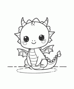 Ausmalbild Kawaii 038