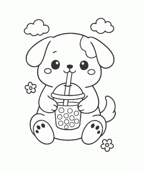 Ausmalbild Kawaii 040