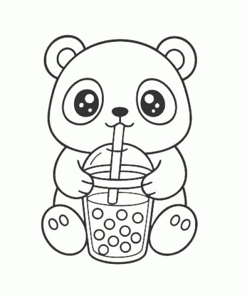 Ausmalbild Kawaii 041