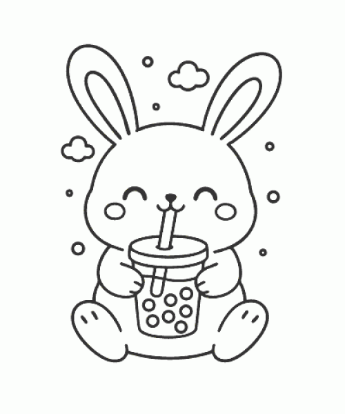 Ausmalbild Kawaii 042