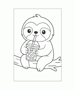 Ausmalbild Kawaii 044