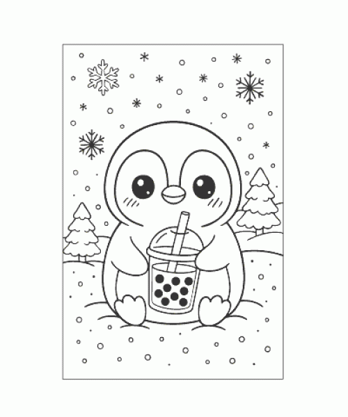 Ausmalbild Kawaii 047