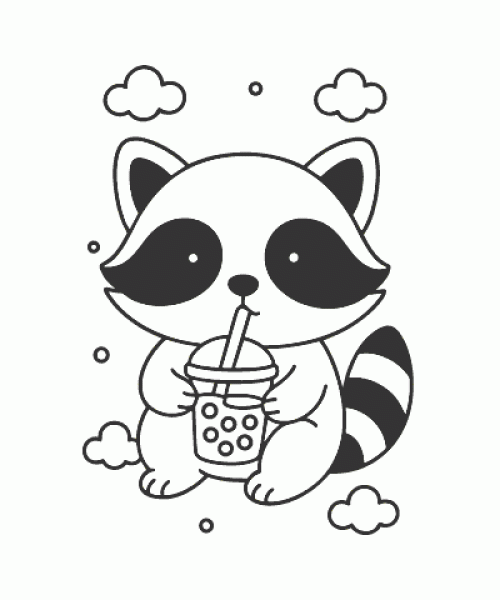 Ausmalbild Kawaii 048