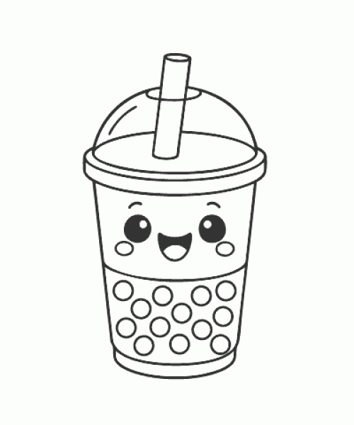 Ausmalbild Kawaii 049