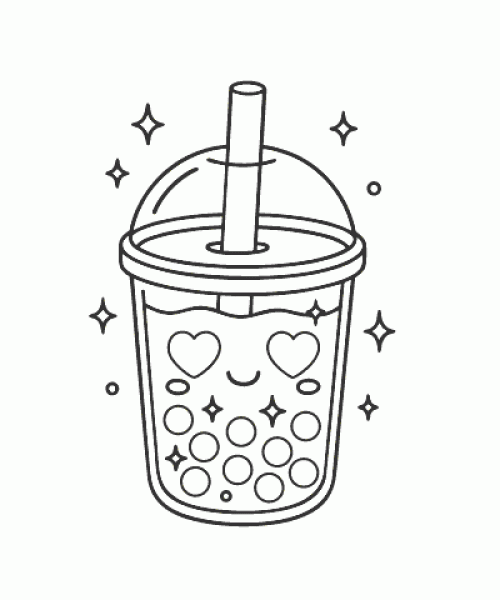 Ausmalbild Kawaii 051