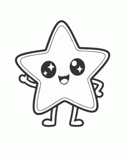 Ausmalbild Kawaii 054