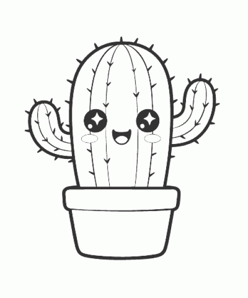 Ausmalbild Kawaii 056