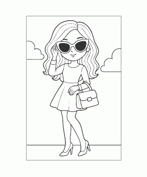 Ausmalbild Lifestyle 003