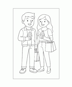 Ausmalbild Lifestyle 013