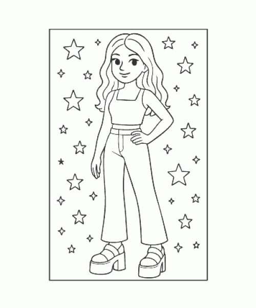 Ausmalbild Lifestyle 017