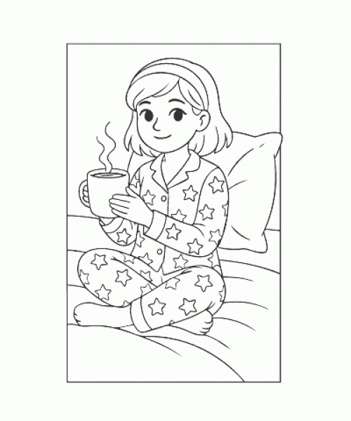 Ausmalbild Lifestyle 019