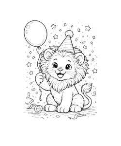 Ausmalbild Löwe 032