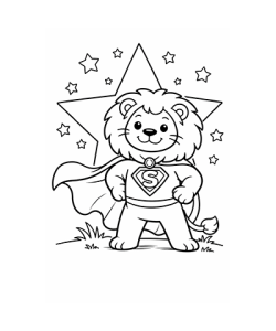 Ausmalbild Löwe 038