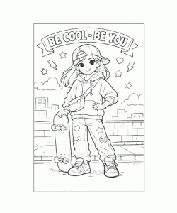 Ausmalbild Maedchen 026