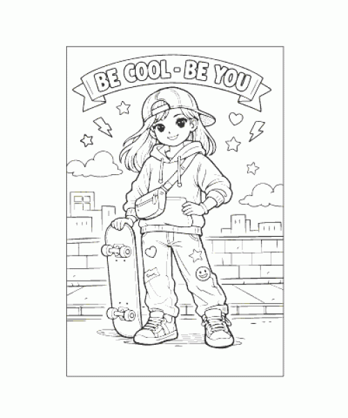 Ausmalbild Maedchen 026