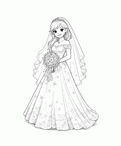 Ausmalbild Maedchen 029