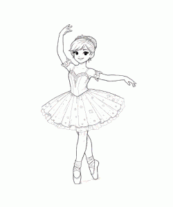 Ausmalbild Maedchen 036