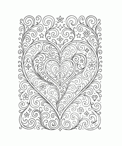 Ausmalbild Mandala 003