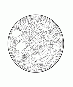 Ausmalbild Mandala 005