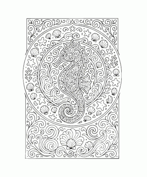 Ausmalbild Mandala 006