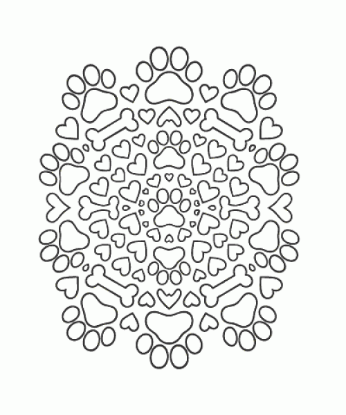Ausmalbild Mandala 008